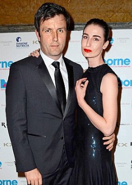Erin O'Connor with her partner Steve Gibson. partner, relationship, boyfriend